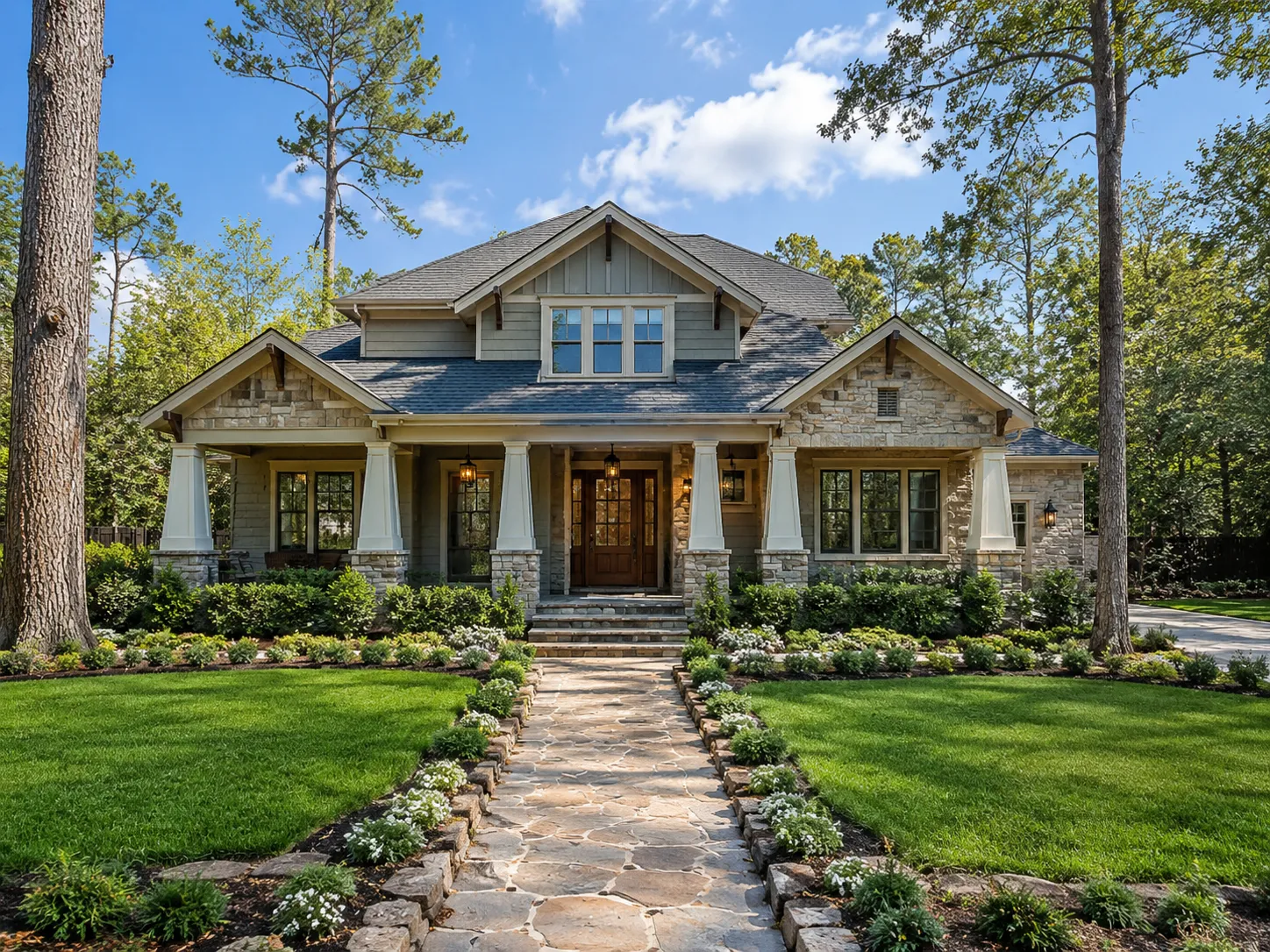 Cash home buyers The Woodlands TX reviewing a neighborhood property
